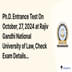 Ph.D. Entrance Test On October, 27, 2024 at Rajiv Gandhi National University of Law, Check Exam Details